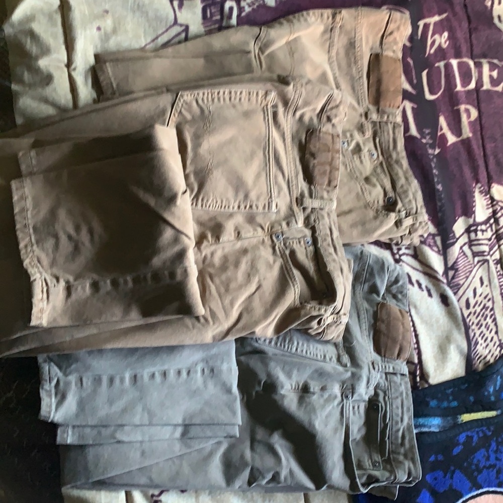 Lot of 3 khaki pants